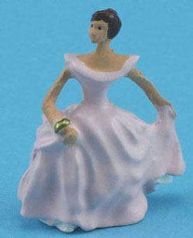 Dollhouse Miniature Lady Figurine